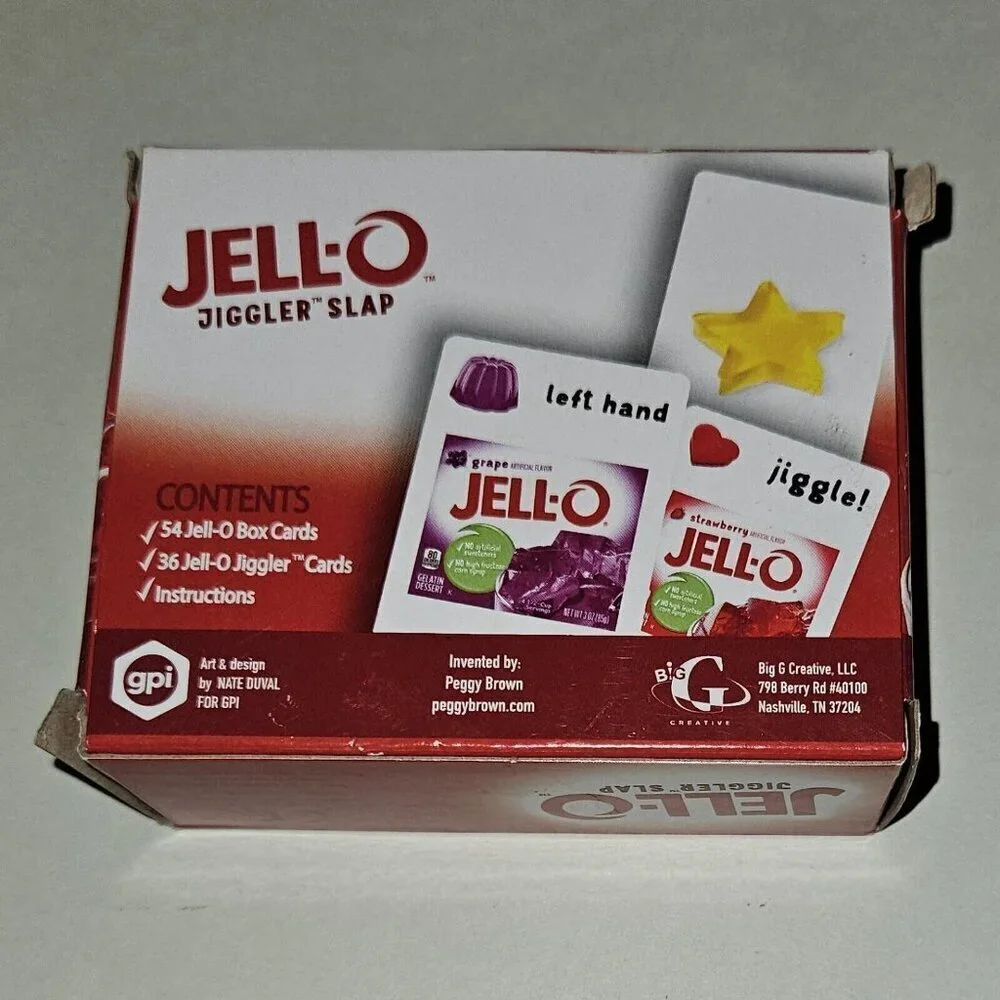 JELL-O Jiggler Slap Card Game (box shows wear, cards still new/factory sealed)